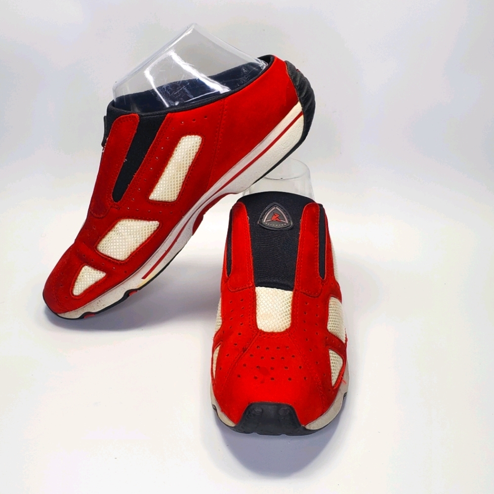 Ecco Receptor Red Slip On Sneakers 6.5